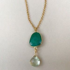 Natural Gemstone Sundance charm Necklace